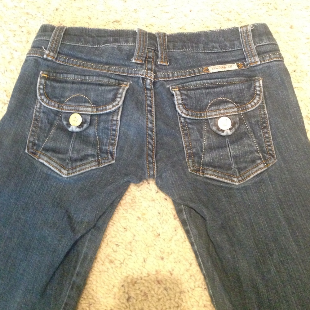 Frankie B stretchy dark jeans
